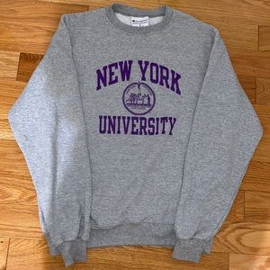 Champion size medium woman’s New York University crew neck